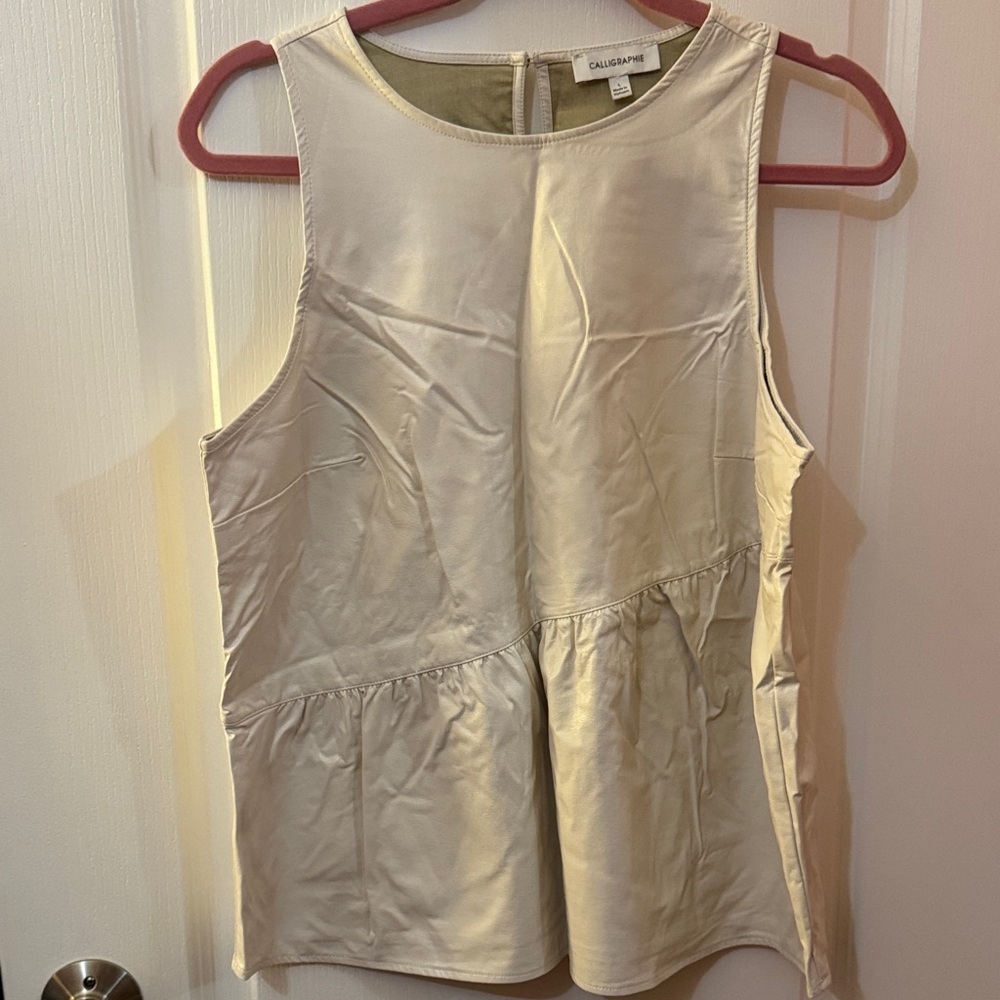 Ivory Sleeveless Blouse
